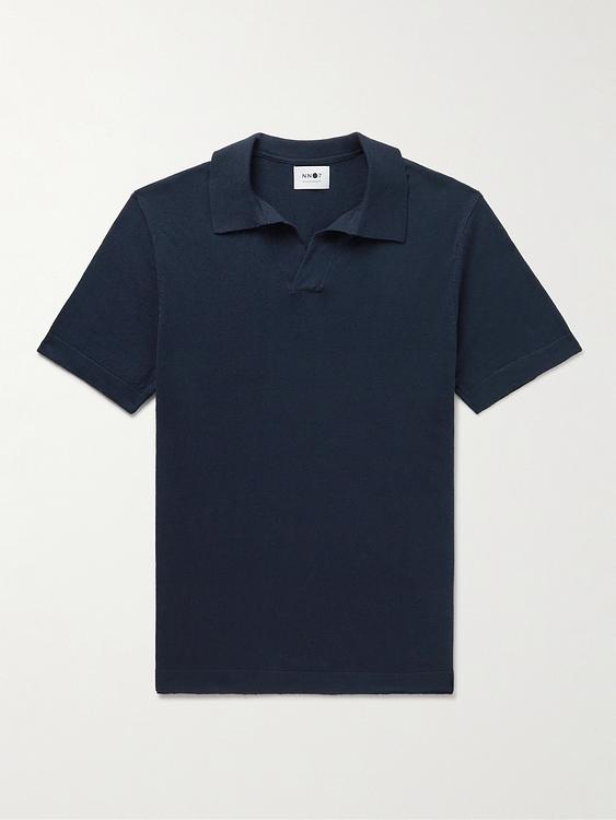 Black short sleeve polo shirt from NN07