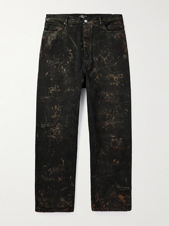 Black wide-leg jeans from Balenciaga