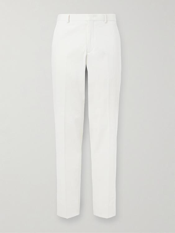 White formal trousers from Loro Piana