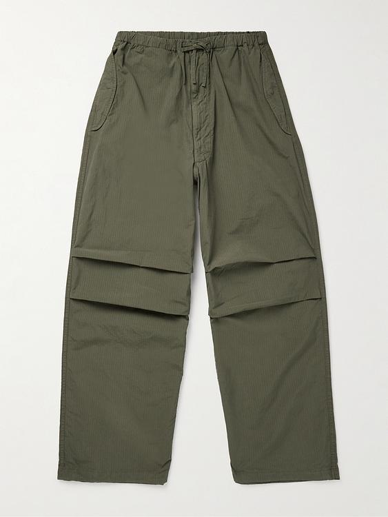 Dark green wide-leg casual trousers from Kaptain Sunshine