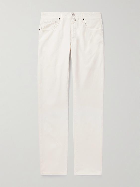 White casual trousers from Incotex