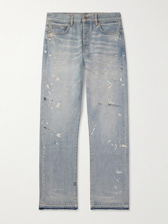 Grey distressed jeans from Amiri