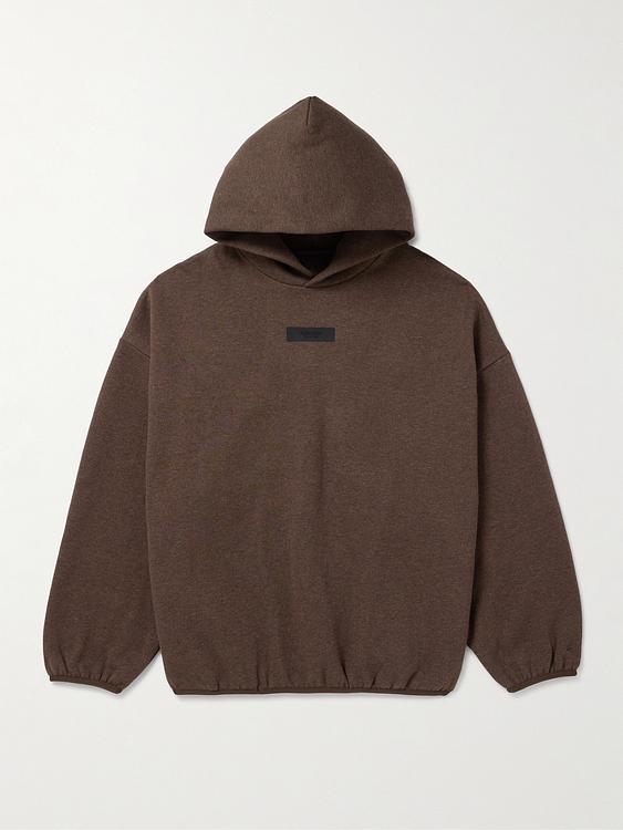 Dark brown hooded sweatshirt from Fear Of God Essentials