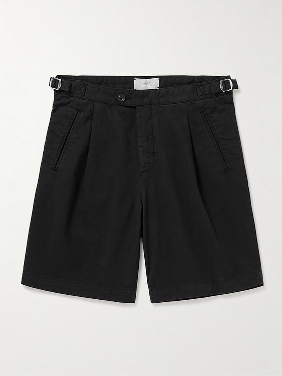 Black chino shorts from Mr P.