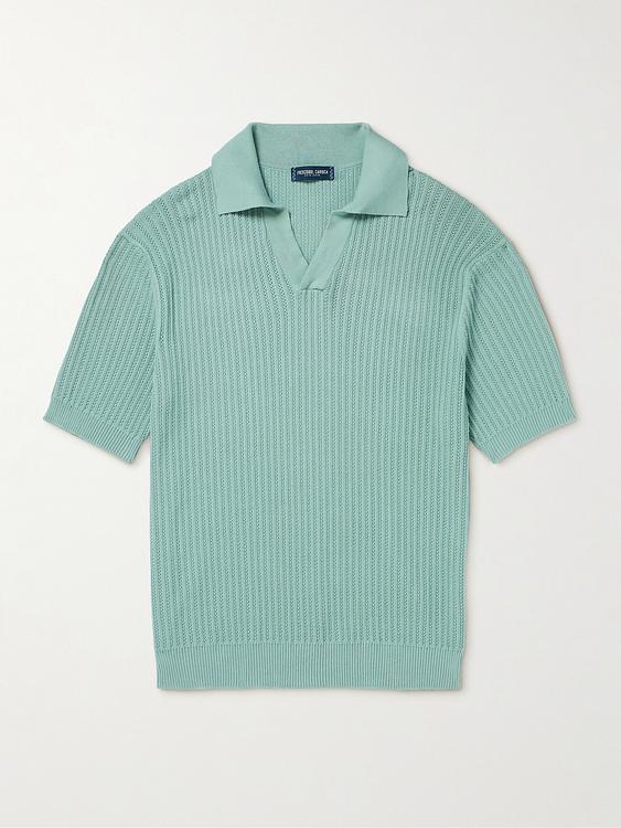 Teal short sleeve polo shirt from Frescobol Carioca