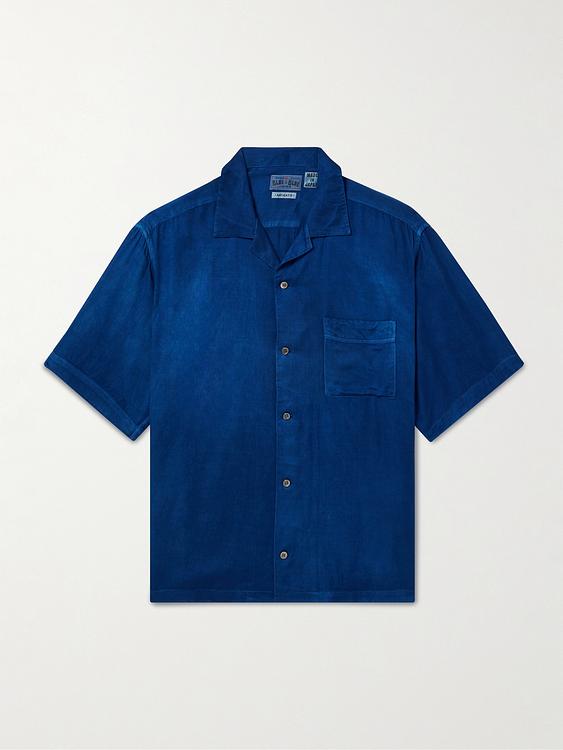 Dark blue short sleeve shirt from Blue Blue Japan