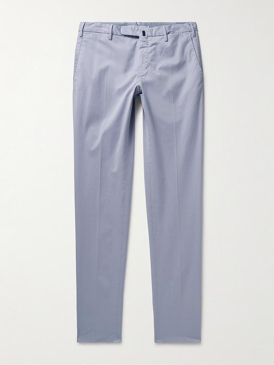 Blue chinos from Incotex