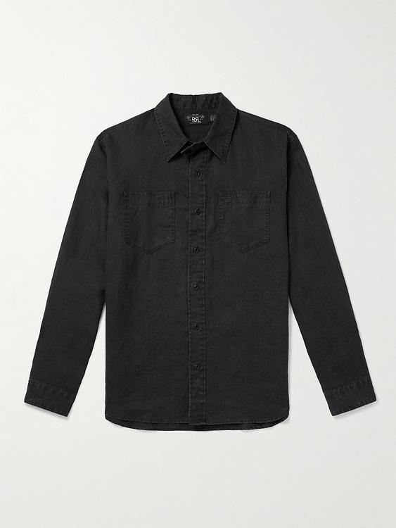 Black denim shirt from RRL