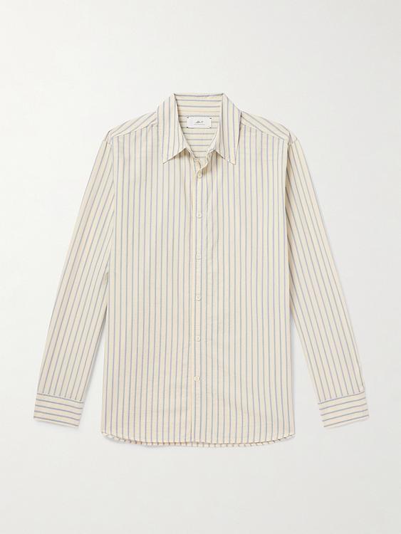 Striped white casual shirt from Mr P.