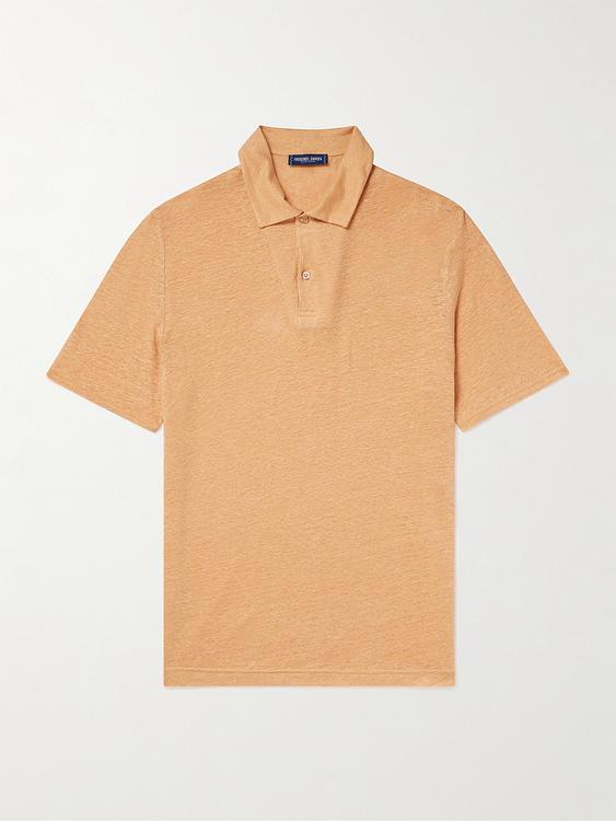 Peach short sleeve polo shirt from Frescobol Carioca