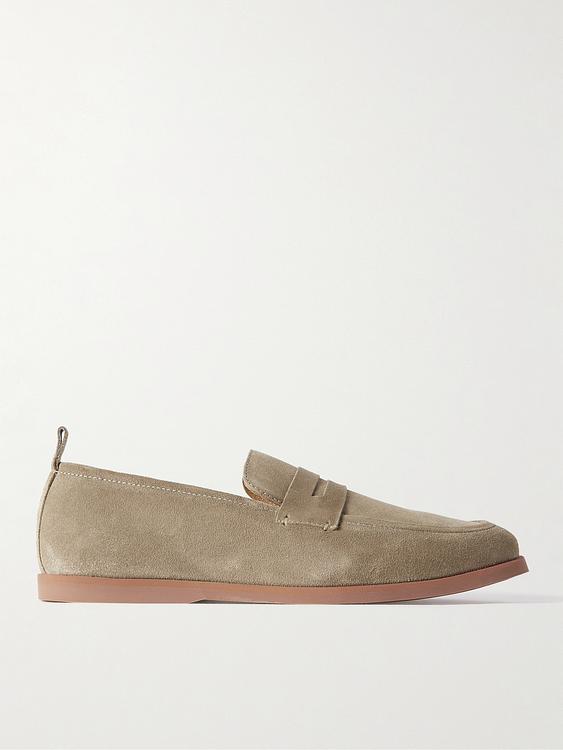 Taupe loafers from Mr P.