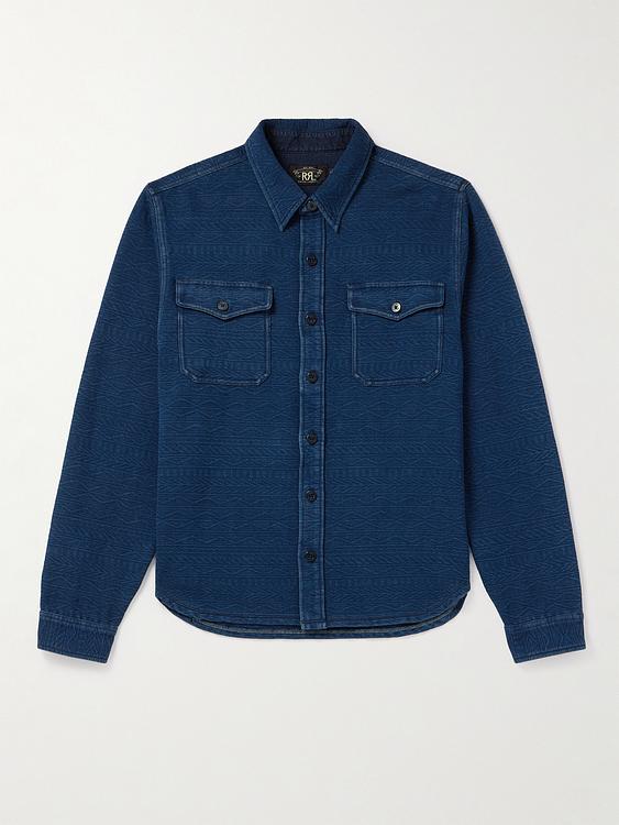Dark blue denim shirt from RRL