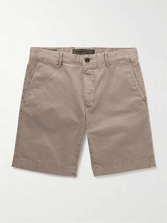 Grey chino shorts from Incotex