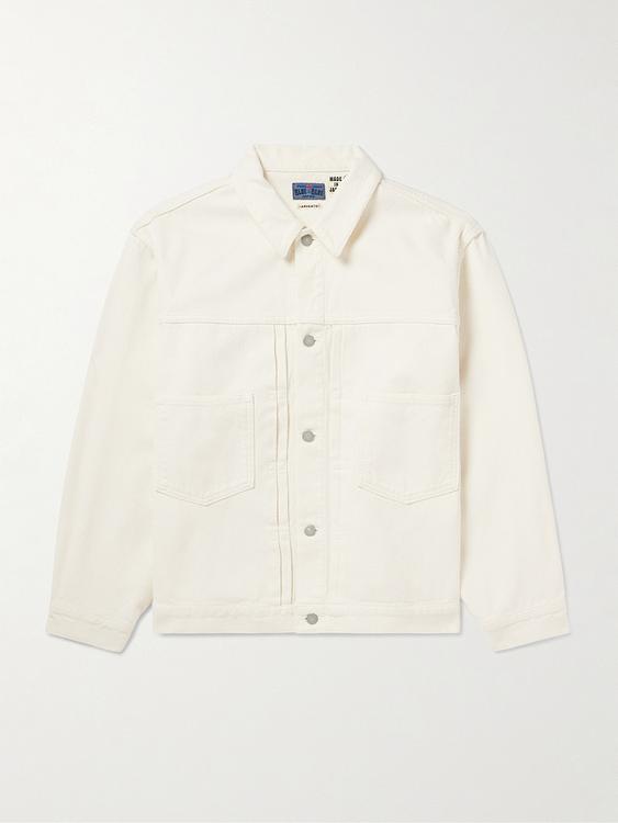 White casual jacket from Blue Blue Japan