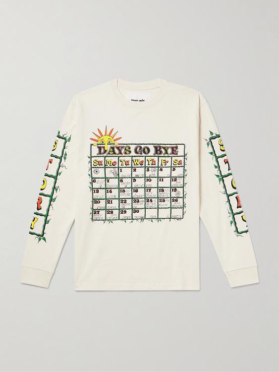 Print white long sleeve t-shirt from Story Mfg.