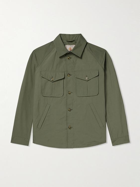 Dark green overshirt from Baracuta