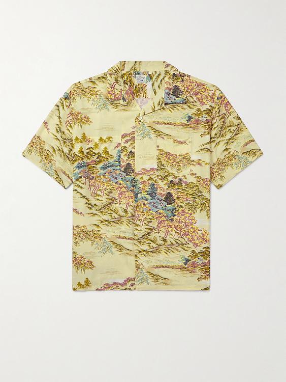 Beige short sleeve shirt from orSlow