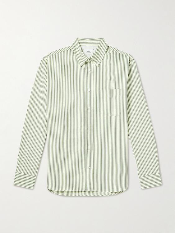 Striped white casual shirt from Mr P.