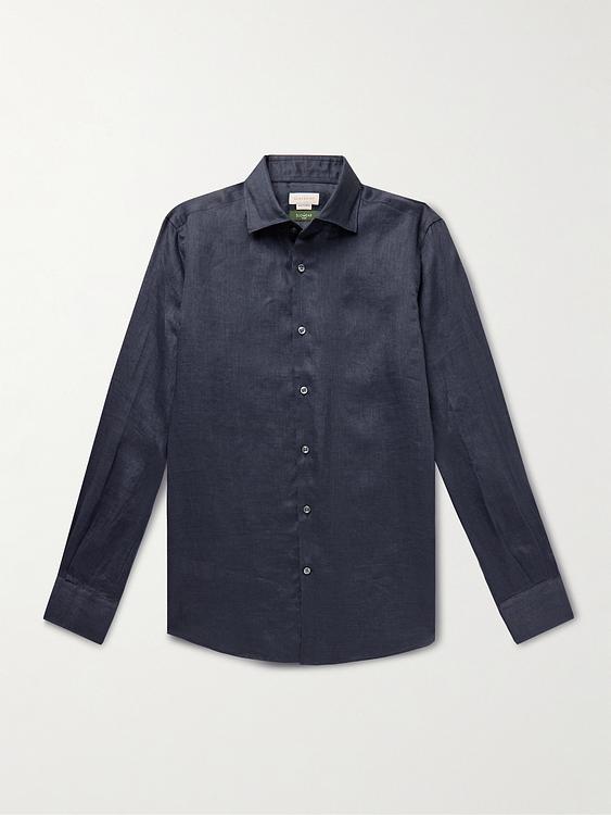 Dark grey casual shirt from Incotex