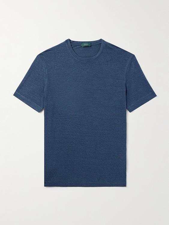 Dark blue t-shirt from Incotex