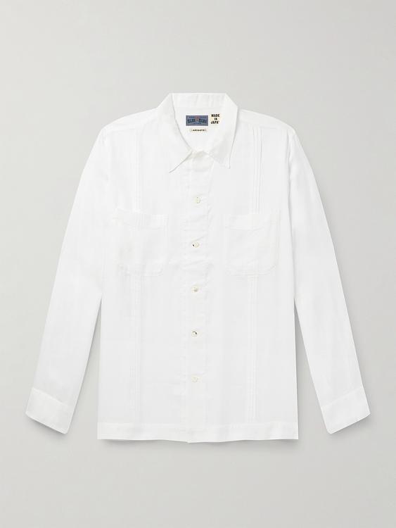 White casual shirt from Blue Blue Japan