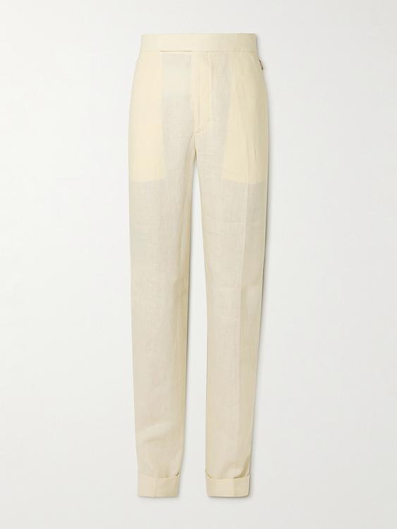 Beige suit trousers from Ralph Lauren Purple Label