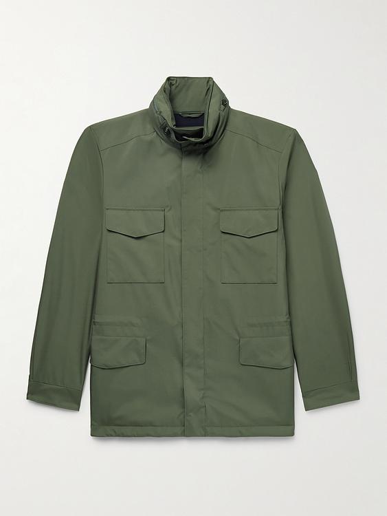 Green casual jacket from Loro Piana