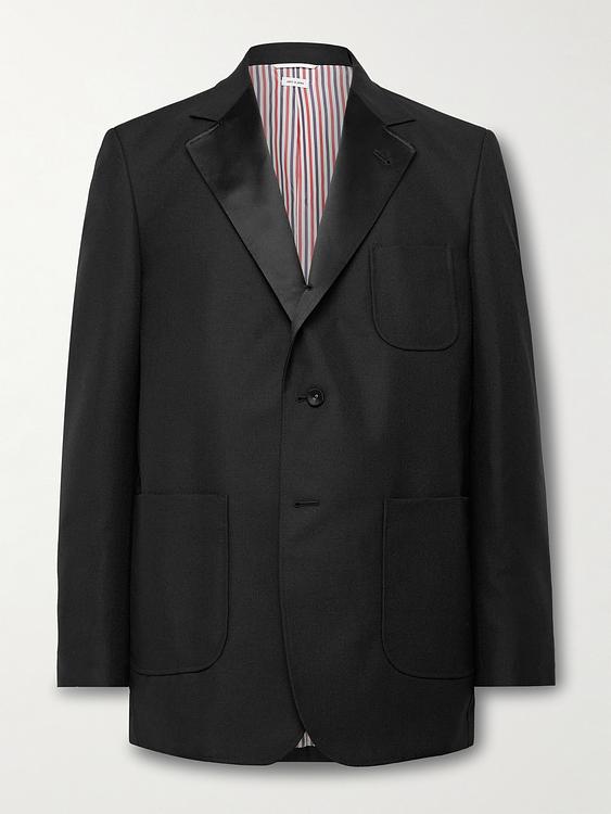 Black blazer from Thom Browne
