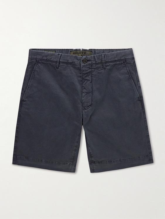 Dark grey chino shorts from Incotex