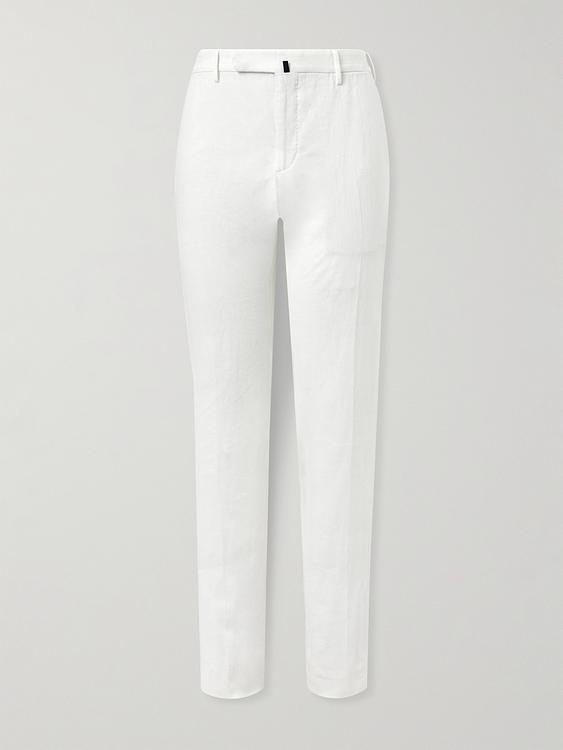White formal trousers from Incotex