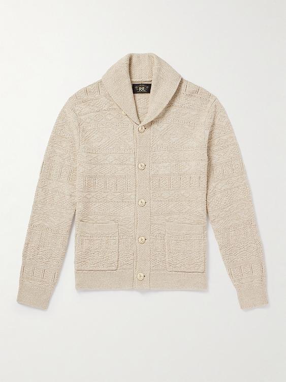 Beige cardigan from RRL