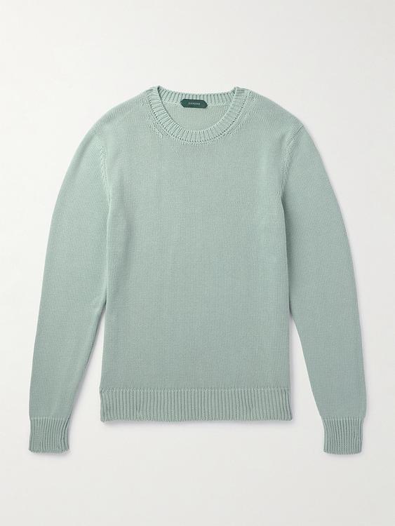 Teal sweatshirt from Incotex