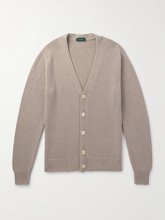 Grey cardigan from Incotex