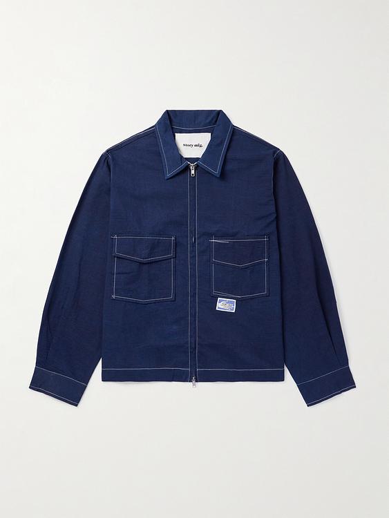 Dark blue casual jacket from Story Mfg.