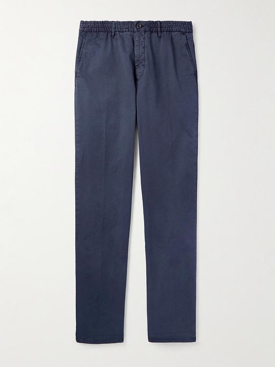 Dark blue chinos from Incotex