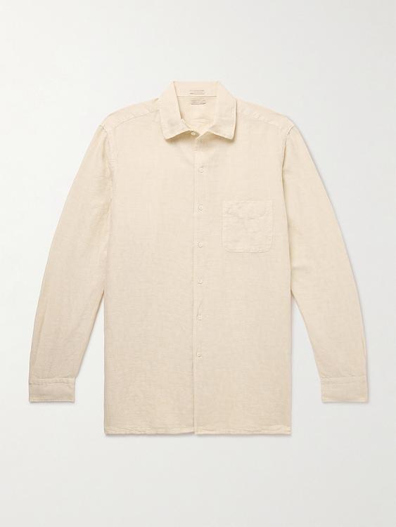 Beige casual shirt from Massimo Alba