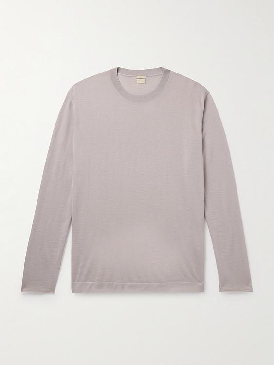 Beige long sleeve t-shirt from Massimo Alba
