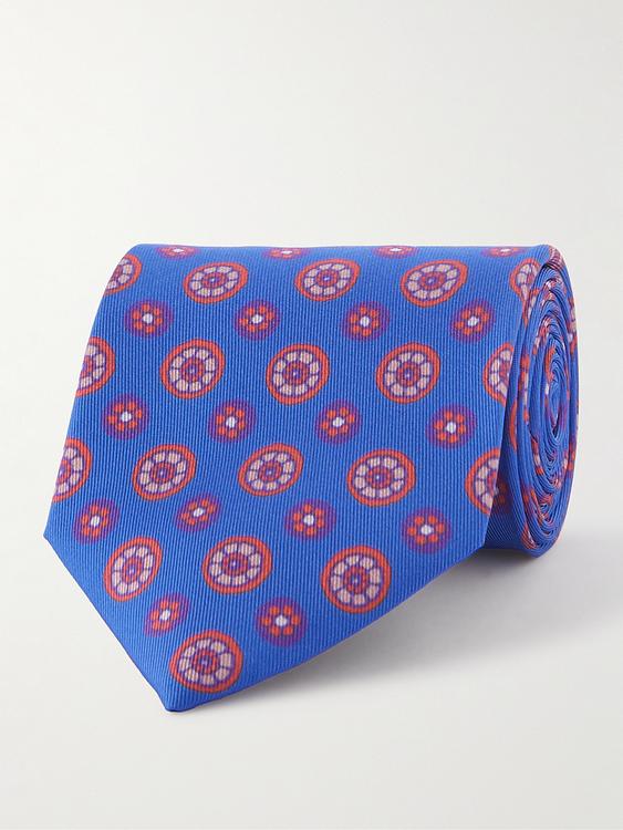 Blue tie from Charvet