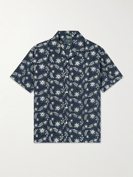 Dark blue short sleeve shirt from Portuguese Flannel