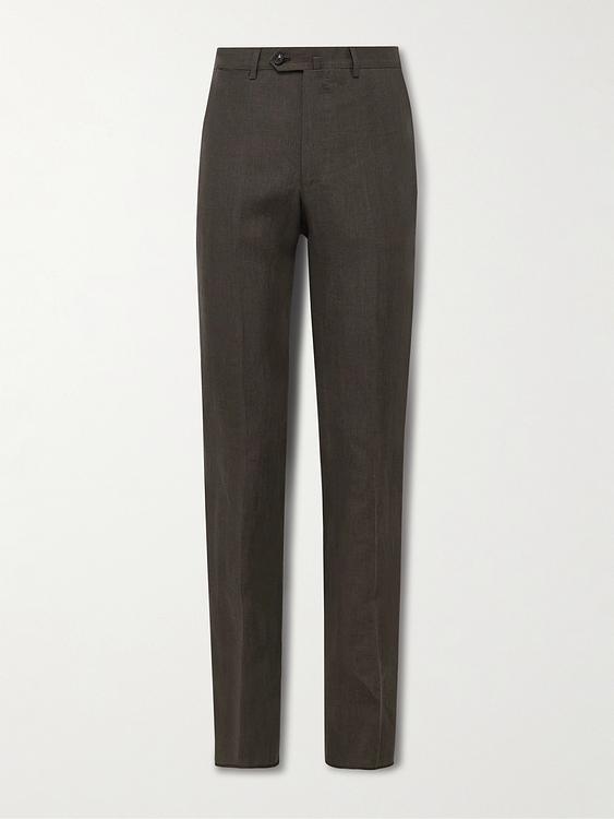 Dark grey suit trousers from De Petrillo
