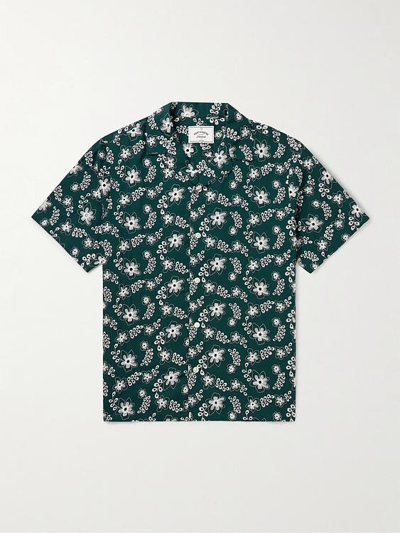 Dark green short sleeve shirt from Portuguese Flannel