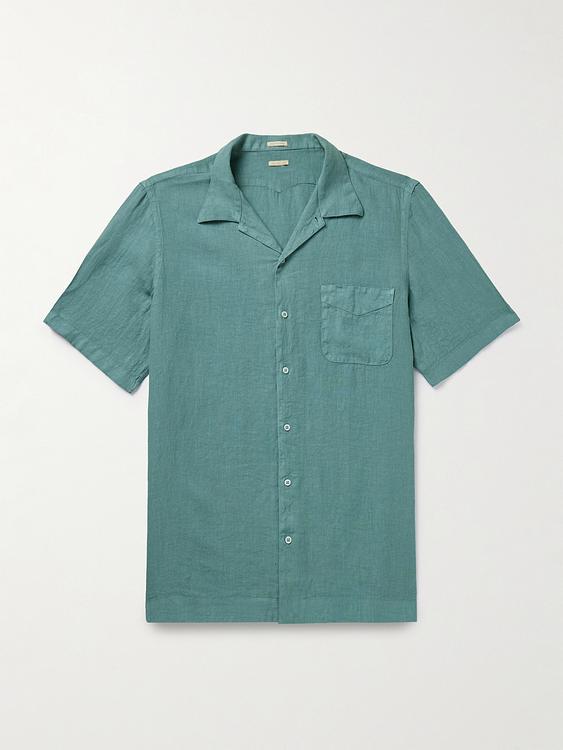 Teal short sleeve shirt from Massimo Alba