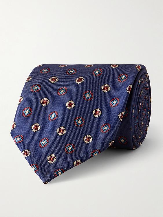 Dark blue tie from Rubinacci