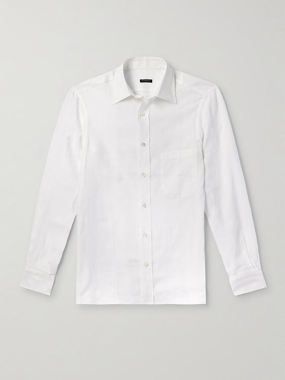 White casual shirt from Rubinacci