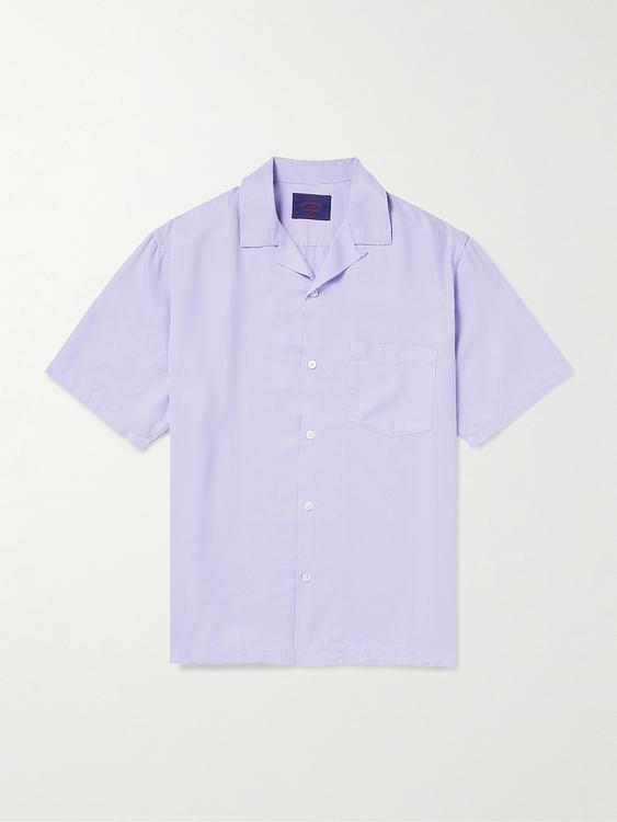 Light purple short sleeve polo shirt from Portuguese Flannel