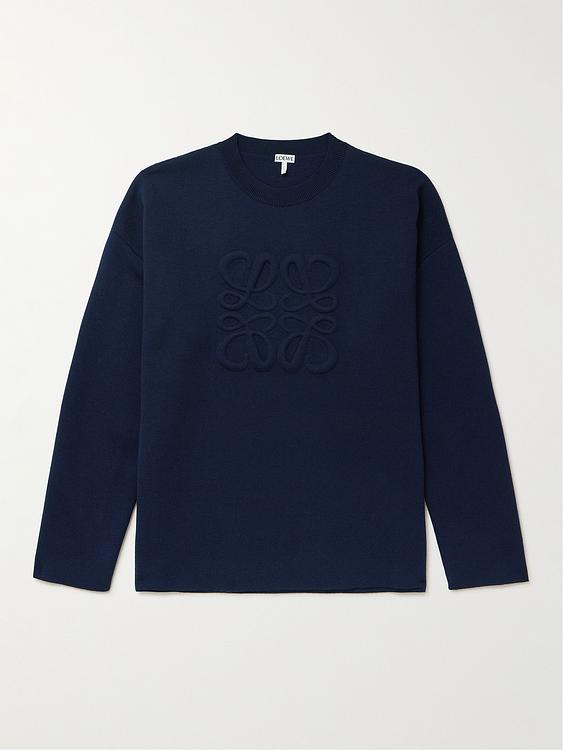 Print dark blue sweatshirt from Loewe