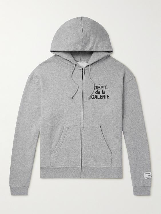 Print grey hooded sweatshirt from Gallery Dept.