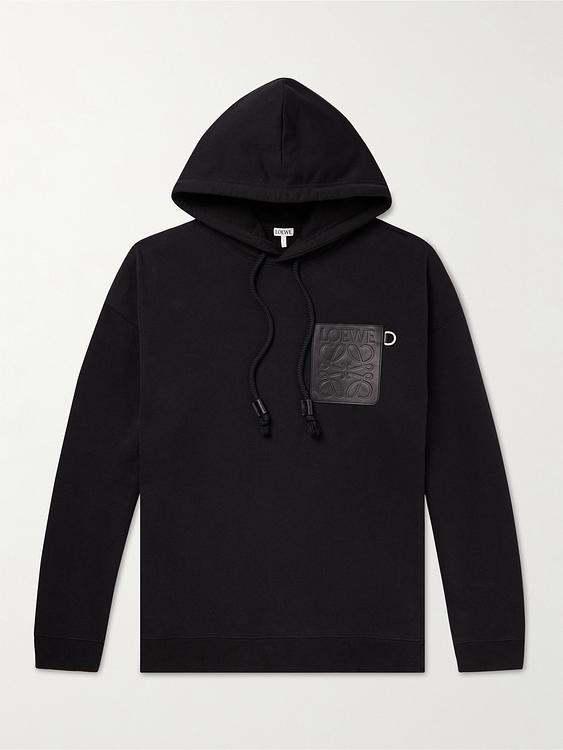 Black hooded sweatshirt from Loewe