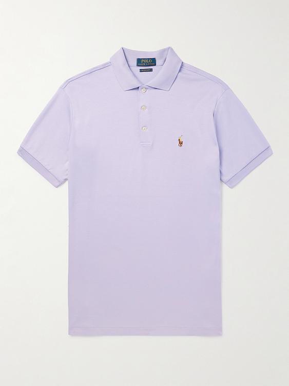 Light purple short sleeve polo shirt from Polo Ralph Lauren