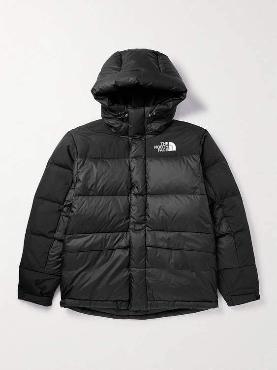 Black down jacket from The North Face